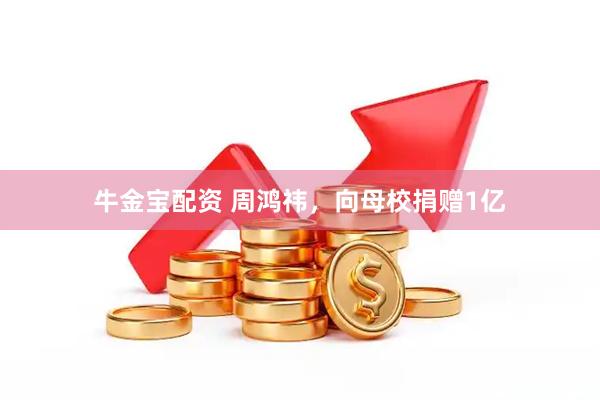 牛金宝配资 周鸿祎，向母校捐赠1亿