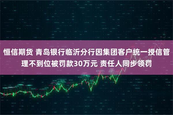恒信期货 青岛银行临沂分行因集团客户统一授信管理不到位被罚款30万元 责任人同步领罚