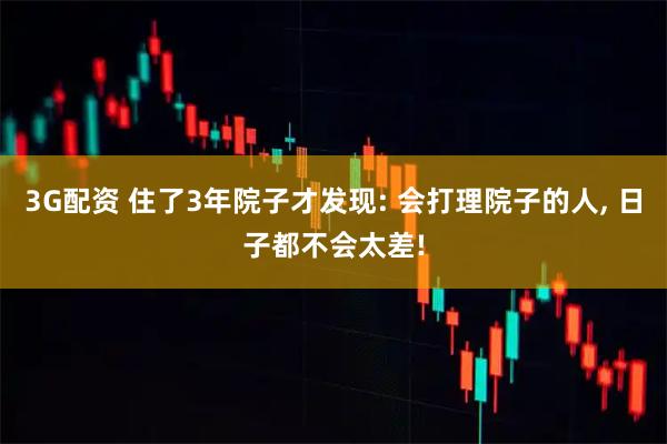 3G配资 住了3年院子才发现: 会打理院子的人, 日子都不会太差!