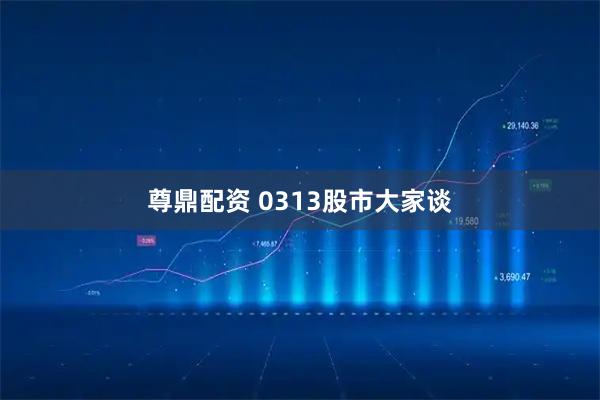 尊鼎配资 0313股市大家谈