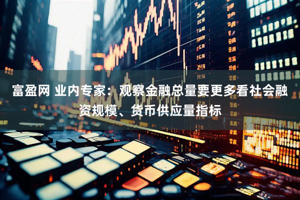 富盈网 业内专家：观察金融总量要更多看社会融资规模、货币供应量指标