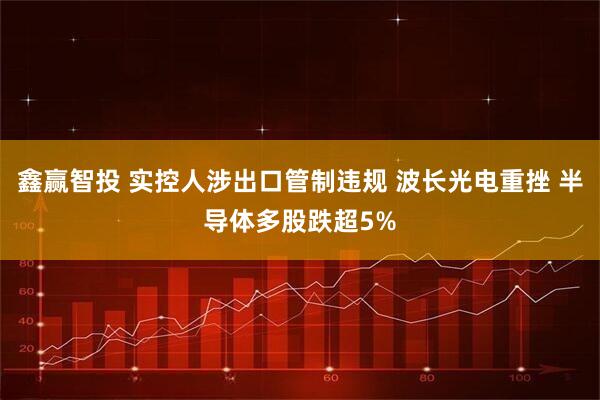 鑫赢智投 实控人涉出口管制违规 波长光电重挫 半导体多股跌超5%